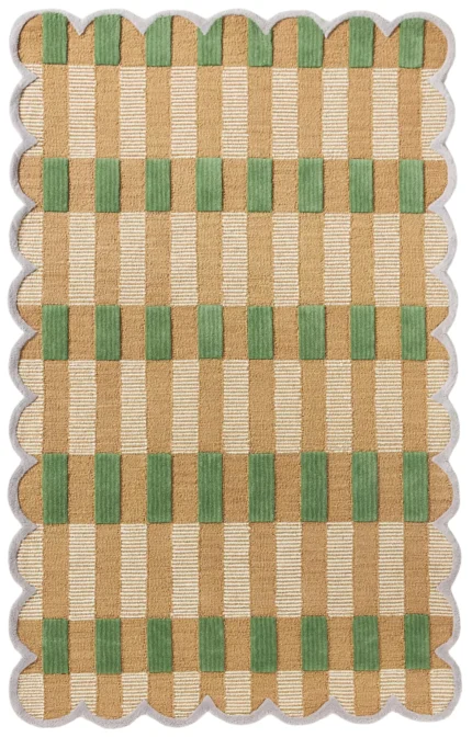 Ethnic Pattern Colorful Hand Tufted Rug – Traditional Wool Carpet with a Modern Twist